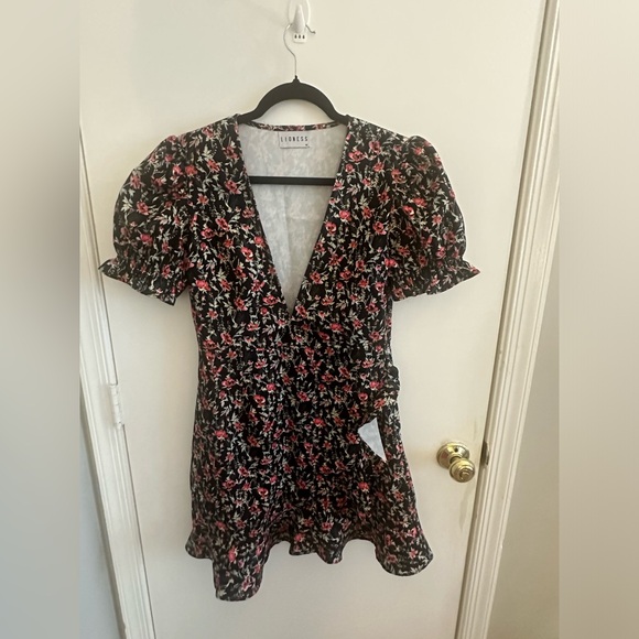 Puff Sleeve Floral Mini Dress | Lioness Tell Me Lies Mini Dress - Picture 1 of 8